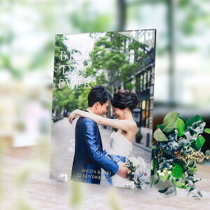 <アクリルプリントプレート>フォトウェルカムボード / 結婚式 ウエルカムボード