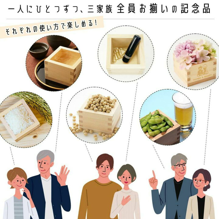 楽天市場 顔合わせ 顔合わせ会 顔合わせ食事会 両家顔合わせ 入籍 婚約 結納 慶事 結婚式 披露宴 記念日ギフト 贈呈品 結ギフト 鏡開き お祝い 五勺枡 国産檜 祝宴 パーティー 節分 鏡割り 両家顔合わせ会のお土産 記念ギフト三家族お揃いの 名入れ枡 寿 6個入り