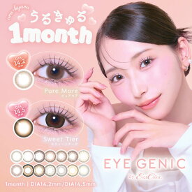 【超大量ポイント20倍】送料無料！【度あり】 (1箱1枚) EYE GENIC アイジェニック マンスリー 1ヶ月カラコン[eyegenic-1month] [AS]*