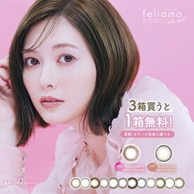 【すぐ使える28%(985円)OFFクーポン】【2箱+1箱（無料分）】(1箱10枚) feliamo フェリアモ ワンデー UV カラコン [feliamo-10p] [PI]