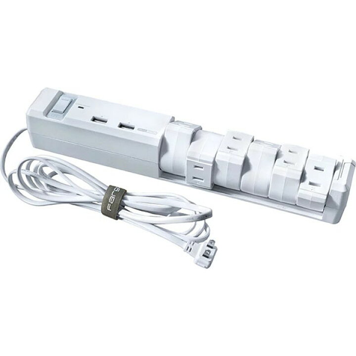 楽天市場 電源タップ 延長コード おしゃれ デザイン Oaタップ コンセント 電源ケーブル 電源コード 延長ケーブル Iphone 充電器 Usb 急速充電 スマホ 携帯 壁掛けフック 3 4a Ac6個口 2ポート スイッチ 1 8m テレワーク お盆 Fargo Direct Shop