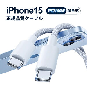 0.25M/0.5M/1M/2M iPhone17�P�[�u�� Type-C�P�[�u�� �^�C�vC iPhone17�P�[�u�� �[�d�P�[�u�� USB PD�Ή� �ő�100W �}���[�d ������ USB-C�P�[�u�� �i�C�����҂� ���ϋv�� iPhone Android �����f�[�^���� ��������
