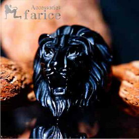 百獣の王ライオン(獅子)モチーフ なびく鬣&野獣の牙ワイルドリアルデザイン ダークブラックカラー燻し調仕上げ メンズ ステンレス リング