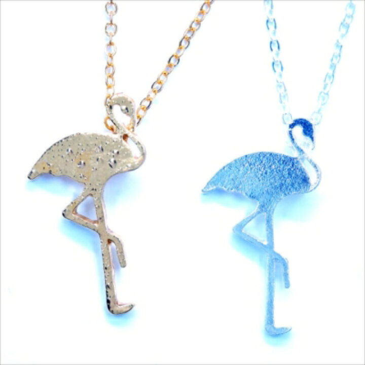楽天市場】フラミンゴ シルエット 鳥 シンプル プレート ネックレス 
