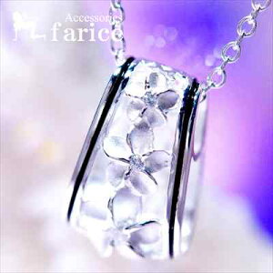 オーバルバレル(樽) キュービックジルコニア付き3プルメリア(花)&ウル(パンの木)透かし柄装飾 ブラックエナメル2ライン レディース ハワイアンジュエリー シルバー925 ペンダント ネックレス