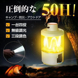 【★激安限定→先着2,980円！今すぐGRT】ランタン LEDライト 軽量 高輝度 3段調色 usb充電 間接照明 キャンプ 非常用 寝室 持ち運び便利 停電 台風 防災対策