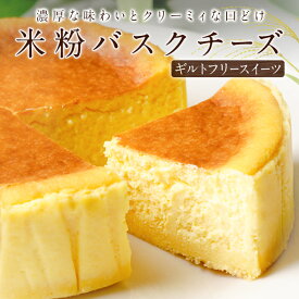 米粉のバスクチーズケーキ2個セット チーズケーキ ギフト バスク バスクチーズケーキ お取り寄せ グルテンフリー プレゼント 高級 スイーツ 内祝い 内祝 送料無料 ※一部地域はプラス送料【冷凍配送】 同梱包は冷凍品のみ