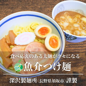 魚介つけ麺　3～10食セット　太麺　麺1玉約170g　コシが強くモチモチ　熟成多加水麺　長野県須坂市産