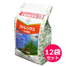 水稲用初・中期一発処理除草剤 ストレングス1キロ粒剤　1kg×12袋セット