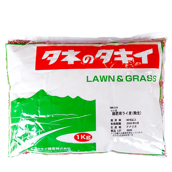タキイ　らい麦　緑肥用ライ麦（晩生）種　1kg