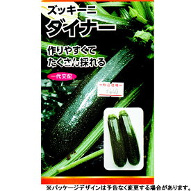 日本農産　野菜の種/種子　ズッキーニ　ダイナー　種　（追跡可能メール便発送　全国一律370円）18570