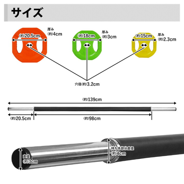 楽天市場】【 最大1000円OFFクーポン 17日9：59迄 】 バーベル セット 
