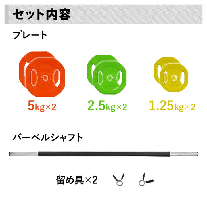 楽天市場】【1000円OFF☆先着順19日20時～】 バーベル セット プレート 
