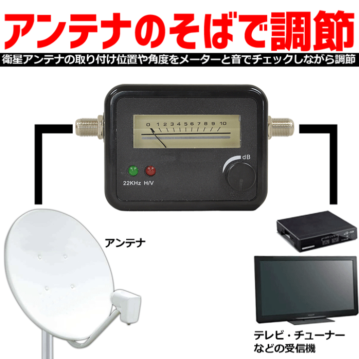 楽天市場】【最大1000円OFFクーポン有☆10/30限定】 アンテナレベルチェッカー 衛星 アンテナ チェック 確認 スカパー CS BS 3波対応 電池不要 強度 アンテナチェッカー 衛星放送 テレビ レベル チェッカー 電波 方向 角度 調整 調整器 送料無料 : etcetera 楽天市場】【最大1000円OFFクーポン有☆10/30限定】 アンテナレベルチェッカー 衛星 アンテナ チェック 確認 スカパー CS BS 3波対応 電池不要 強度 アンテナチェッカー 衛星放送 テレビ レベル チェッカー 電波 方向 角度 調整 調整器 送料無料 : etcetera