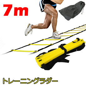 ラダー トレーニング トレーニング ダイエット トレーニングラダー 7m プレート13枚 トレーニング用品 練習器具 収納袋付き フィットネス フットサル スポーツ 練習 サッカー 陸上 フットワーク 送料無料