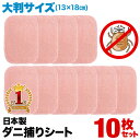 ダニシート ダニ捕りシート 【 大判 13×18cm 日本製 】 送料無料 安全な誘引剤 ダニ取りシート ダニ ダニよせ ダニよせシート アトピー 喘息 鼻炎 ...