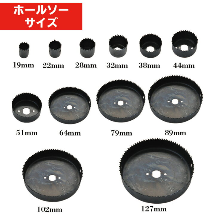 楽天市場】【LINE☆300円OFFクーポンあり】 ホルソー セット 木工用 
