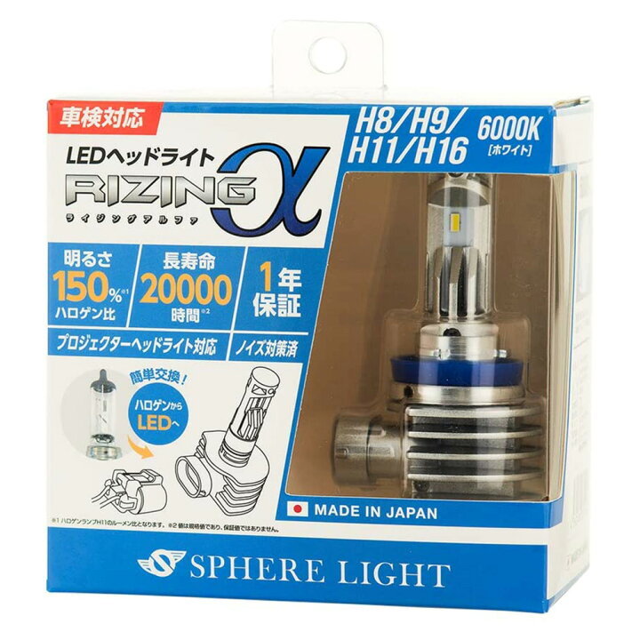 楽天市場】ヘッドライト led 車 フォグライト h8 h9 h11 h16 白 6000k 