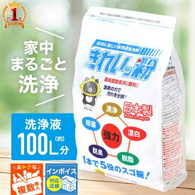 【 50％OFF＋最大1000円OFFクーポン 4/4 20:00~ 】 洗剤 洗浄 剤 粉末洗剤 きれいッ粉 掃除 脱脂 除菌 室内 漂白 脱臭 つけおき 食器 シミ抜き パウダー シミ抜き剤 赤ちゃん 洗濯用品 洗濯槽 クリーナー 粉末 洗濯槽クリーナー 水あか 食器洗剤 シンク 水垢 落とし 排水溝