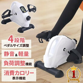 フィットネスバイク ミニ コンパクト 小型 エアロバイク 座ったまま フィットネス エアロ バイク ミニバイク エクササイズ ダイエット マシン 健康 ミニ バイク 内もも ダイエット器具 室内 運動 器具 座 まま 高齢者 リハビリ ホワイト
