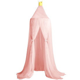 【全品50%OFFチャンス+10％クーポン★8〜10日迄】 天蓋カーテン 天蓋 ベッド スリーピングカーテン カーテン モスキートネット 蚊帳 かや 防蚊 防虫 お姫様 姫系 ベッドルーム 子供部屋 ベビーベッド 吊り下げ おしゃれ インテリア 子供 簡単 遮光 通気性 ピンク ホワイト