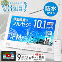 10分限定[99％OFF!!]クーポン先着利用1名のみ★10日0時～ 【 楽天1位 】 ポータブルテレビ ラジオ 付き 防災 防水 防…