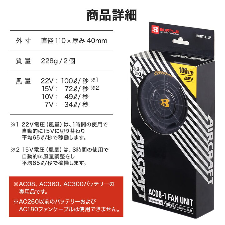 楽天市場】【セット】 バートル バッテリー ファン セット 2024年 