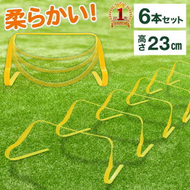ミニハードル トレーニング 陸上 ミニ ハードル 6個セット サッカー用品 ハードル スビード養成 簡単組立ソフト 部活動練習 アジリティ スピード ラダー 子供 大人 ジュニア 壊れにくい 卒業 競技 卒団記念 サッカー