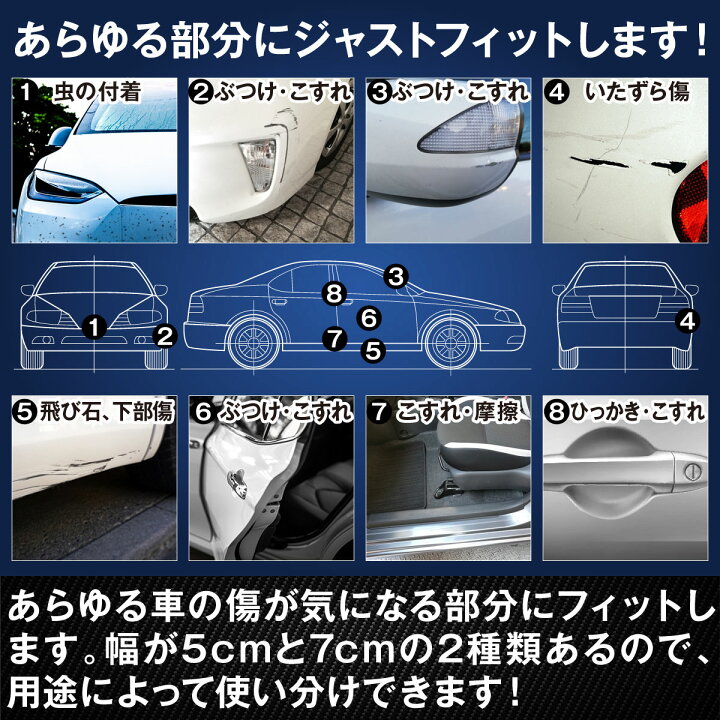 楽天市場 プロテクションフィルム 車 ヘッドライト アルファード 5m 自分で Diy 透明 黒 車用ドアフィルム フィルム 傷防止 テープ 汚れ 衝撃 ドアエッジモール 保護シート カーフィルム Fasao 楽天市場店