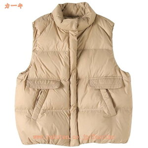 レディース ベスト ダウンベスト おしゃれ ライトダウン ライトアウター コート ジャケット アウター ショートベスト ママ 通勤 通学 軽量 秋冬 防寒 保温 カジュアル シンプル 20代30代40代50