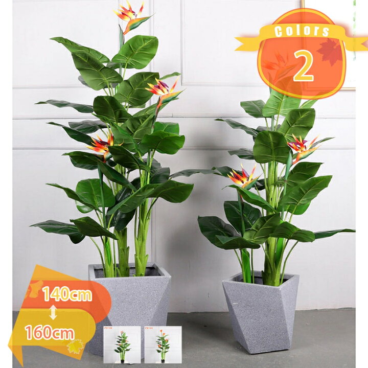 楽天市場】1000円OFFクーポン 極楽鳥花 ストレリチア 人工植物装飾 