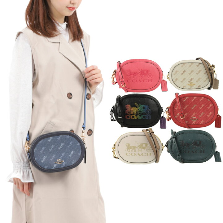 楽天市場 いつでもp2倍 コーチ バッグ Coach 斜めがけショルダーバッグ アウトレット デニムマルチ コットン 送料無料 かわいい 可愛い オシャレ おしゃれ 母の日 プレゼント Fascino