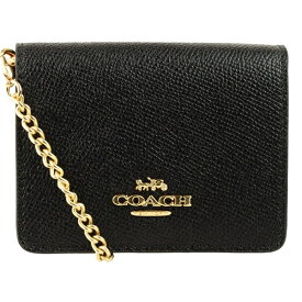 コーチ COACH カードケース ミニウォレット チェーン アウトレット c0059imblk | チェーン付き カード入れ 使いやすい レディース ブランド PVC レザー 送料無料 30日間返品保証 代引手数料無料 福袋 土日祝も毎日発送します