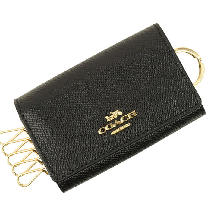 楽天市場 コーチ Coach 5連キーケース メンズ アウトレット Fimblk Zz ブラック レザー 金具ゴールド 送料無料 ファッション かっこいい オシャレ おしゃれ 楽天ブラックフライデー Fascino
