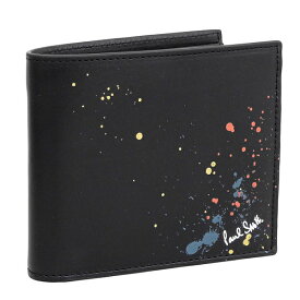 ポールスミス 財布 メンズ 二つ折り財布 カウレザー ブラックマルチ WALLET BILLFOLD CN M1A4833-KSPLAT-PR PAUL SMITH