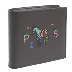 ポールスミス 財布 メンズ 二つ折り財布 レザー ブラウンマルチ M2A7395-LZEBPS-68 PAUL SMITH 土日祝も毎日発送します