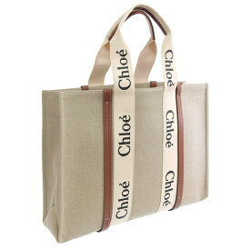 クロエ バッグ レディース トートバッグ ホワイト×ブラウン LARGE TOTE BAG CHC22AS382I2690U CHLOE A4対応 土日祝も毎日発送します