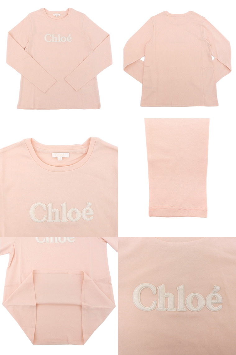 クロエ 衣類 ガール レディース Tシャツ 14サイズ コットン100% ピンク C15E26-45K-LPK CHLOE | Fascino