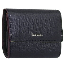 ポールスミス 財布 メンズ 三つ折り財布 アウトレット レザー ブラック PSMSW0306 PAUL SMITH 土日祝も毎日発送します