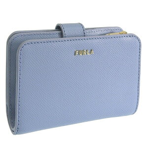�t���� ���z ���f�B�[�X ��܂���z �A�E�g���b�g ���U�[ �u���[ CLASSIC BIFOLD M COMPACT W/Z WALLET WP00444BX03062495S FURLA