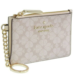 �P�C�g�X�y�[�h ���� ���f�B�[�X �J�[�h�P�[�X �A�E�g���b�g �x�[�W��×�z���C�g spade flower key ring card holder KN773-250 KATE SPADE