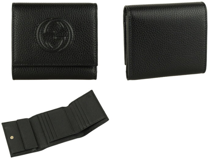 楽天市場】グッチ GUCCI ショップ袋付き 三つ折り財布 アウトレット 