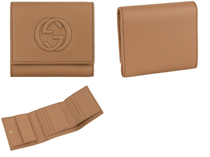 楽天市場】グッチ 財布 GUCCI ショップ袋付き 三つ折り財布 
