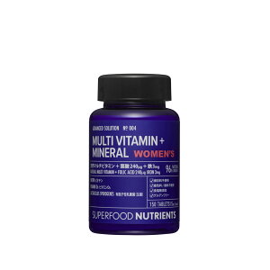 [P5�{16��1:59�܂�] �}���`�r�^�~�����~�l���� �E�B�����Y SUPERFOOD NUTRIENTS No.004 / MULTI VITAMIN��MINERAL WOMEN'S