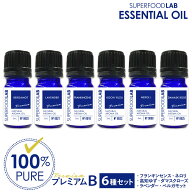 【マラソン限定20%OFFクーポン】アロマオイル 6本 セット プレミアム B 精油 エッセンシャルオイル SUPER…