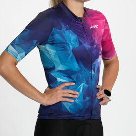 【Zoot】Women CYCLE AERO JERSEY EXPOSED ZIP (CRYSTAL) トライアスロンウエア サイクルジャージ トップス レディース ZFC110820