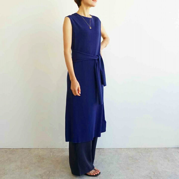 楽天市場 ウエストリボンニットワンピ Fashfren ワンピース ニットワンピース リブ 縦長 綺麗目 よそ行き お出かけ 体形カバー 丸首 カジュアル ネイビー ブラウン 夏ワンピ 夏ニットワンピ サマーニット Fashfren Fashfren