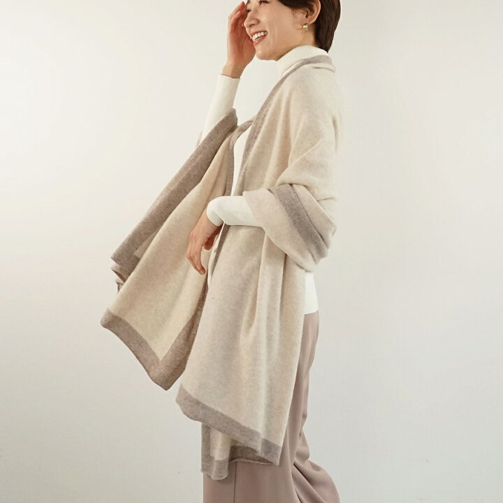 楽天市場】大判カシミヤ100%ニットストール 小物 マフラー ストール  