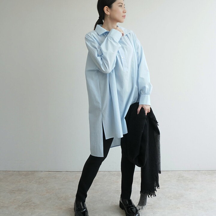 楽天市場】「ヘンリーネックチュニックシャツ」FASHFREN チュニック 