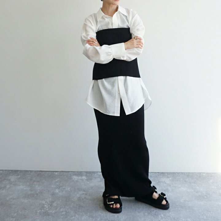 楽天市場】ビスチェ付ニットタイトスカート : FASHFREN